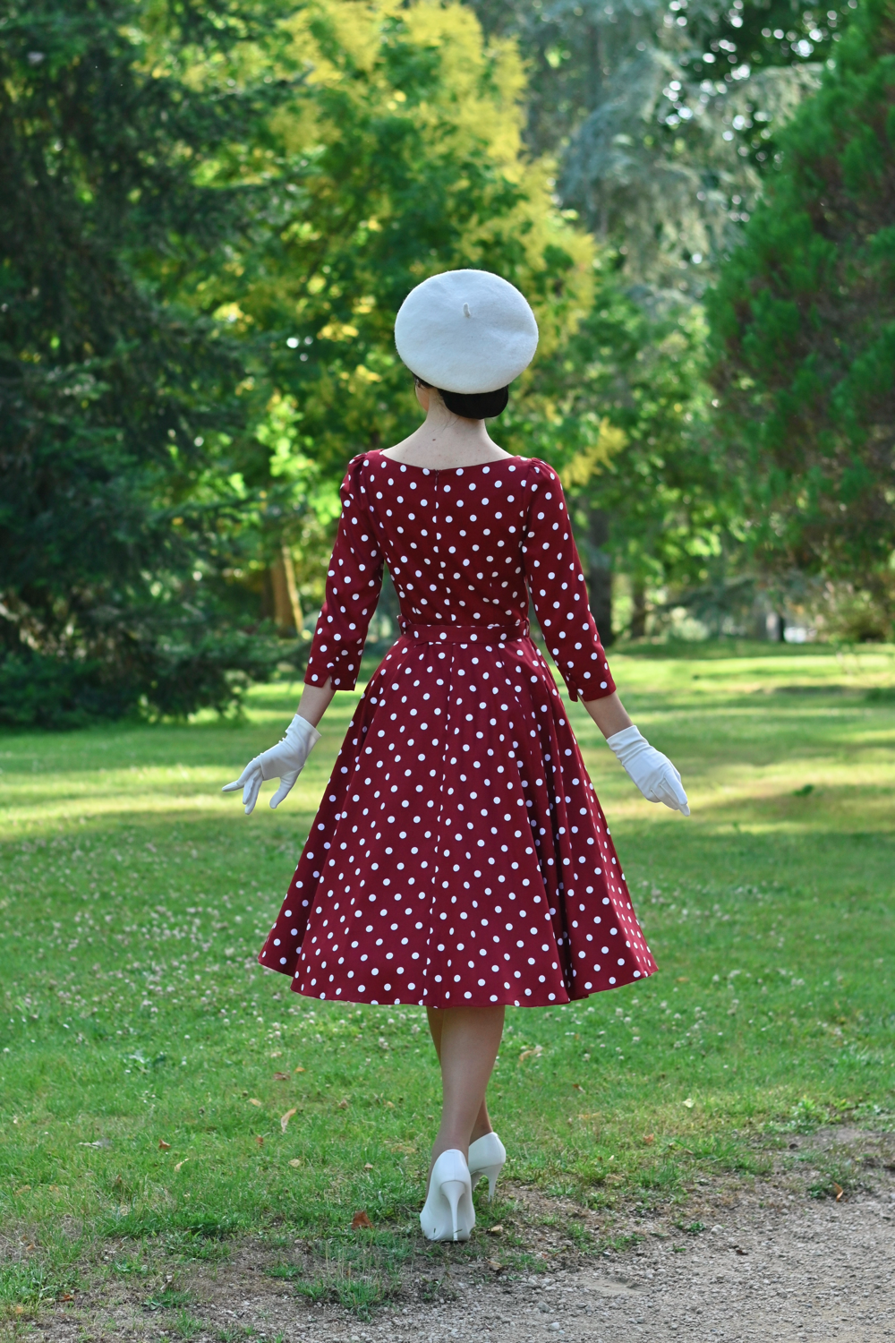Rosetta Polka Dot Swing Dress